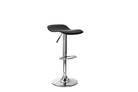 Alphason Ohio Leather Barstool In Black - Price Crash Furniture