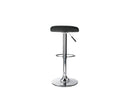 Alphason Ohio Leather Barstool In Black - Price Crash Furniture