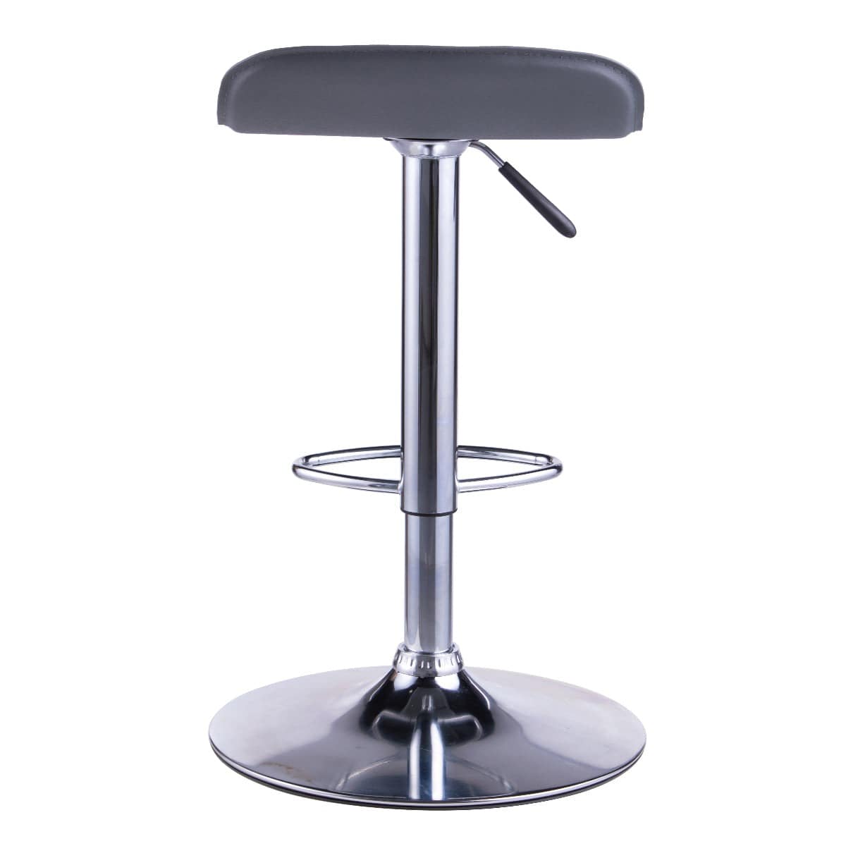 Alphason Ohio Leather Barstool in Grey - Price Crash Furniture