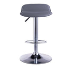 Alphason Ohio Leather Barstool in Grey - Price Crash Furniture