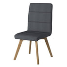 Athens Dining and Accent Chair in Grey Fabric by Alphason - Price Crash Furniture