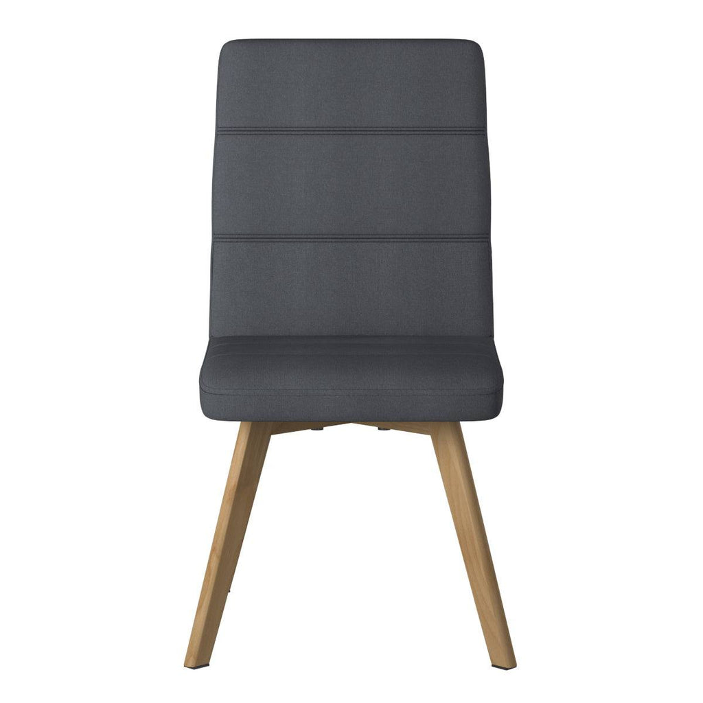 Athens Dining and Accent Chair in Grey Fabric by Alphason - Price Crash Furniture