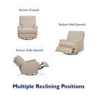 Baby Rylan Swivel & Gliding Recliner Chair in Beige by Dorel - Price Crash Furniture