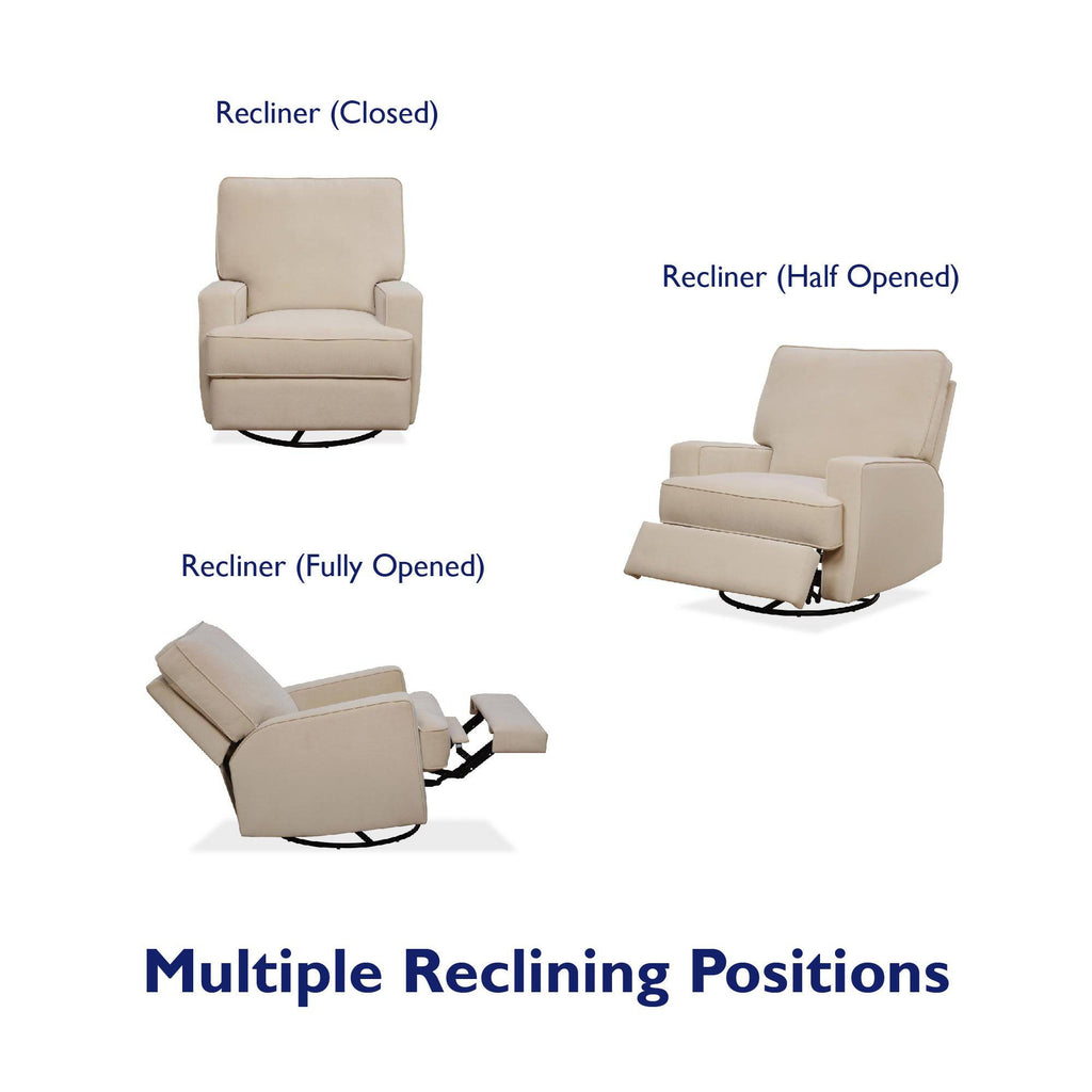 Baby Rylan Swivel & Gliding Recliner Chair in Beige by Dorel - Price Crash Furniture