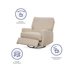 Baby Rylan Swivel & Gliding Recliner Chair in Beige by Dorel - Price Crash Furniture