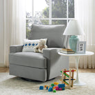 Baby Rylan Swivel & Gliding Recliner Chair in Grey by Dorel - Price Crash Furniture