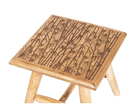 Bamboo Design Wooden Stool 25cm - Price Crash Furniture