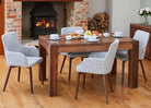 Baumhaus Dining bundle - Shiro CDR04B Table (150 cm) with 4 x CDR03M Chairs - Price Crash Furniture