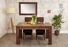 Baumhaus Mayan Walnut Extending Dining Table - Price Crash Furniture