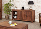 Baumhaus Mayan Walnut Hidden Home Office - CWC06A - Price Crash Furniture