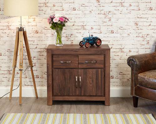 Baumhaus Mayan Walnut Small Sideboard - Price Crash Furniture