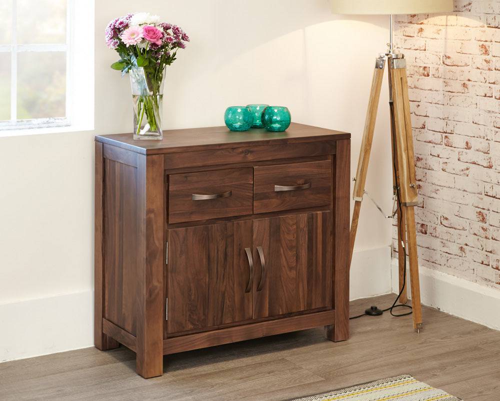 Baumhaus Mayan Walnut Small Sideboard - Price Crash Furniture