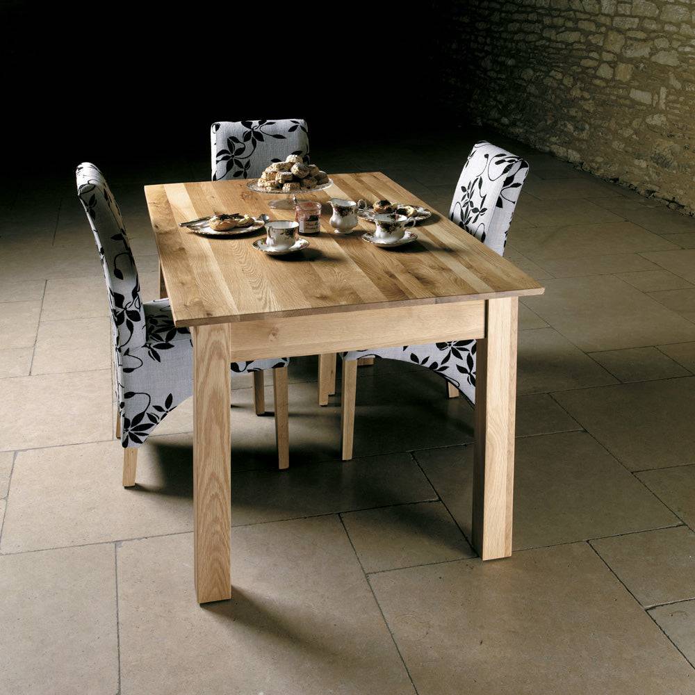 Baumhaus Mobel Oak 150cm Dining Table (4/6 Seater) - Price Crash Furniture