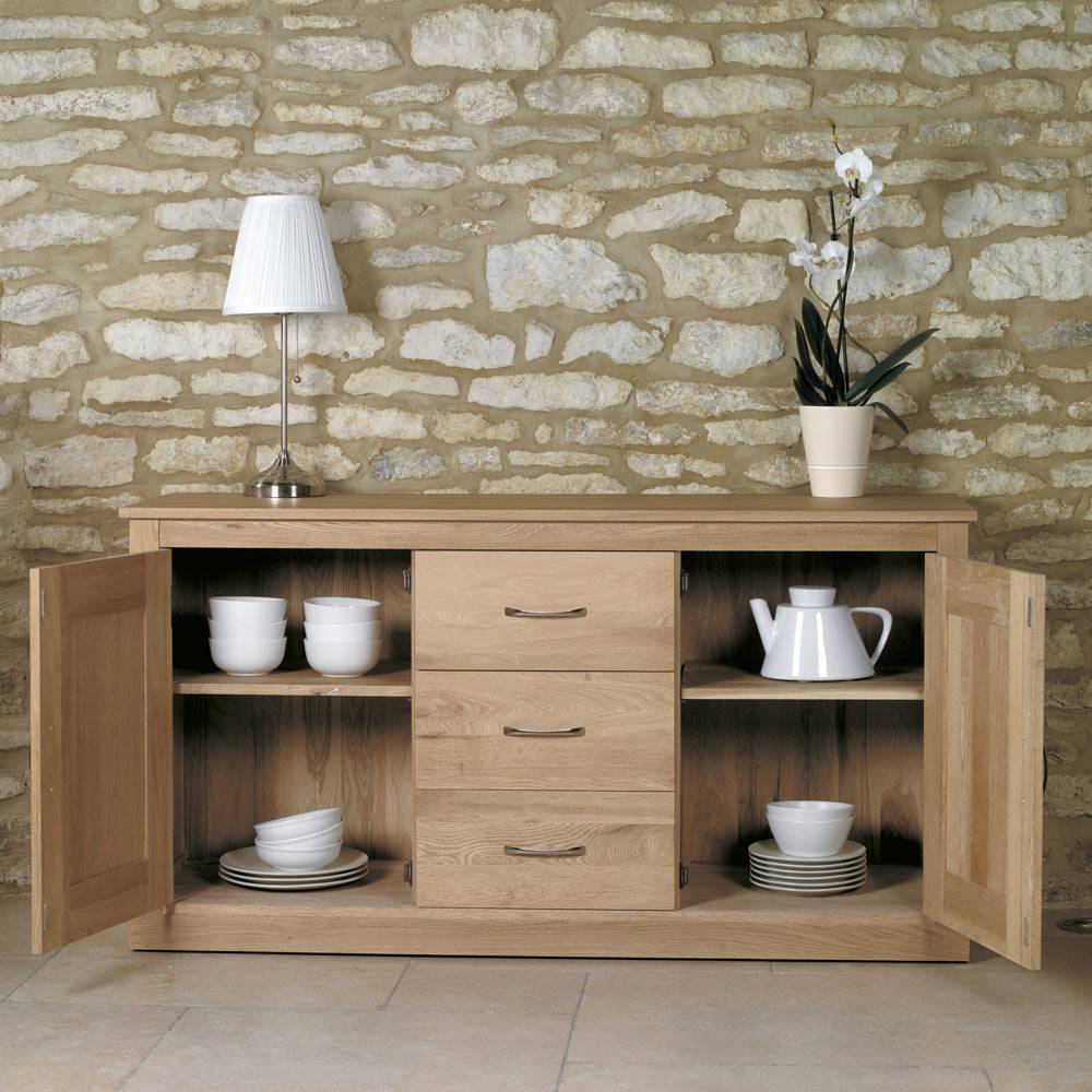 Baumhaus Mobel Oak Large Sideboard - Price Crash Furniture