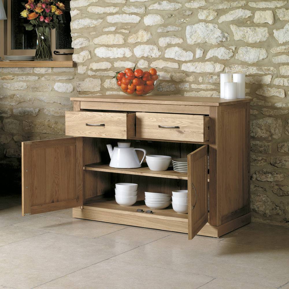 Baumhaus Mobel Oak Small Sideboard - Price Crash Furniture