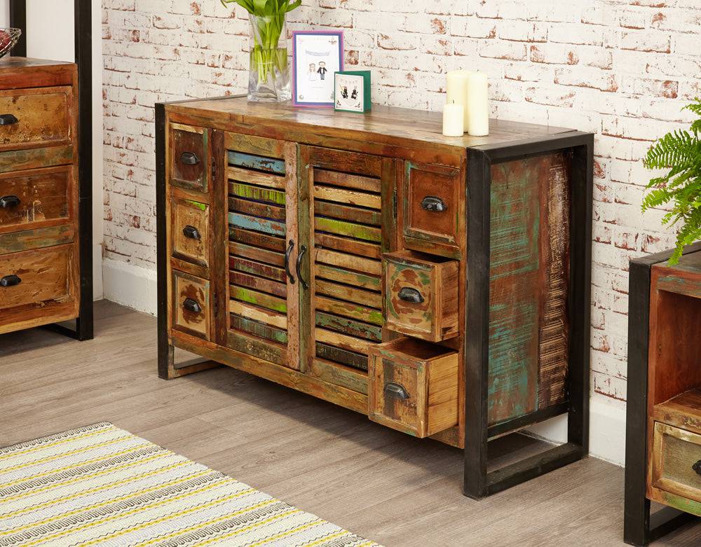 Baumhaus Urban Chic 6 Drawer Sideboard - Price Crash Furniture