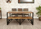 Baumhaus Urban Chic Dining Table Large - Price Crash Furniture