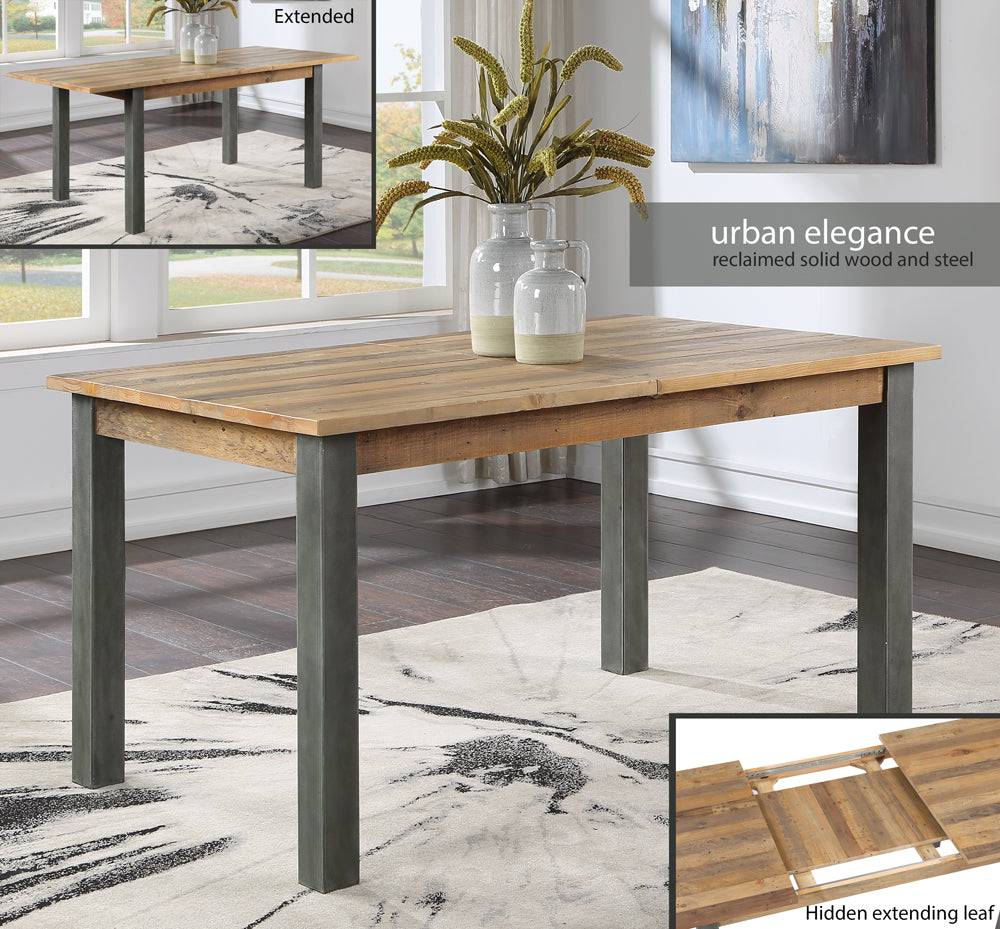 Baumhaus Urban Elegance - Reclaimed Extending Dining Table - Price Crash Furniture
