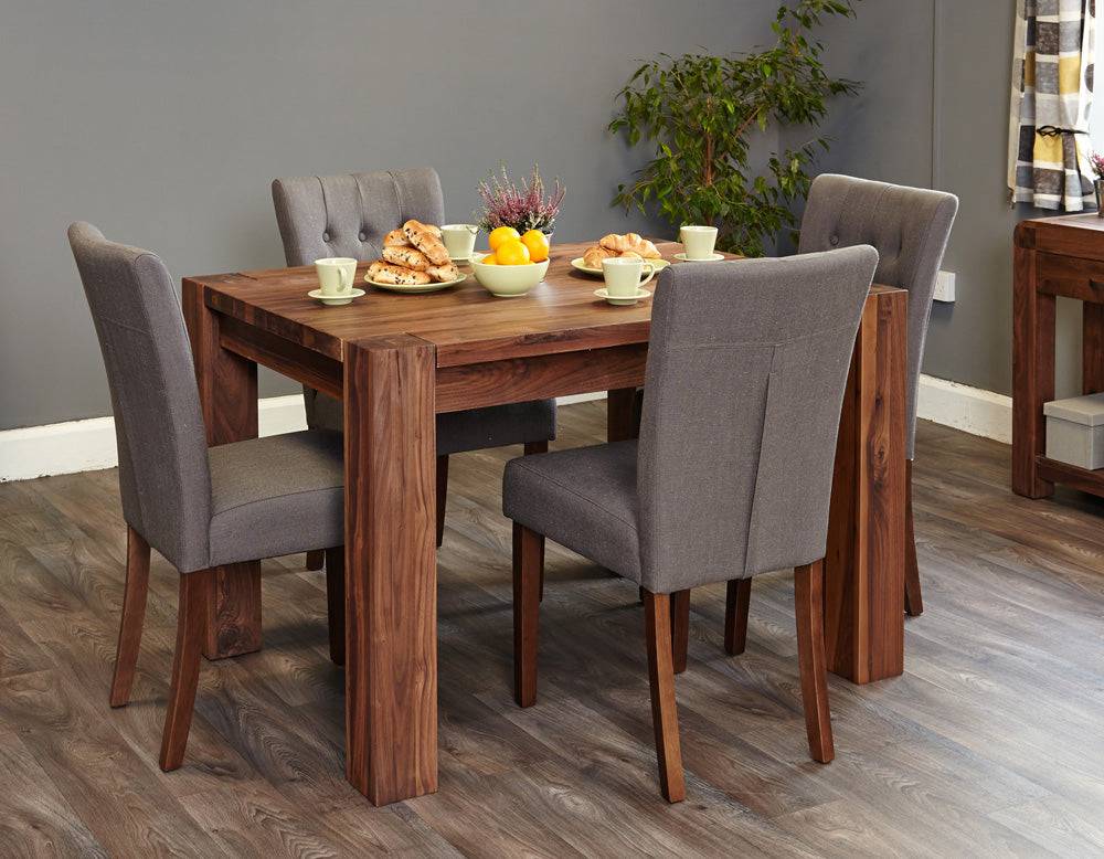 Baumhaus Walnut Dining Table (4 Seater) - Price Crash Furniture
