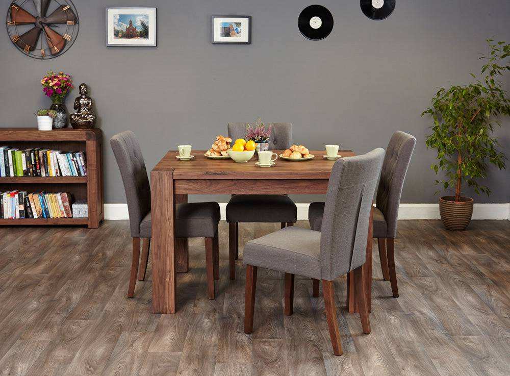 Baumhaus Walnut Dining Table (4 Seater) - Price Crash Furniture