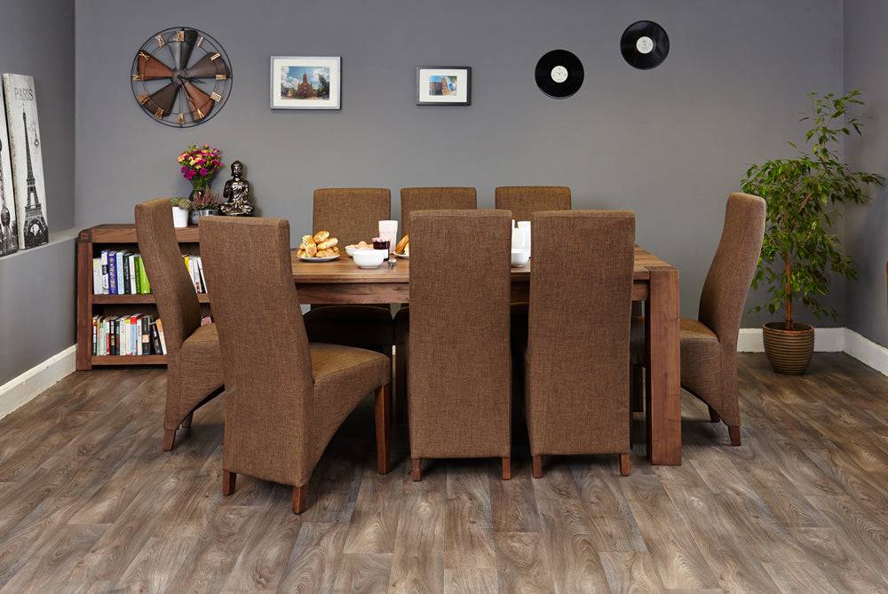 Baumhaus Walnut Large Dining Table (Seats 6-8) - Price Crash Furniture