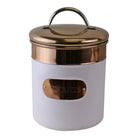 Biscuit Tin, Copper & White Metal Design - Price Crash Furniture