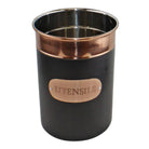 Black & Copper Utensil Pot - Price Crash Furniture