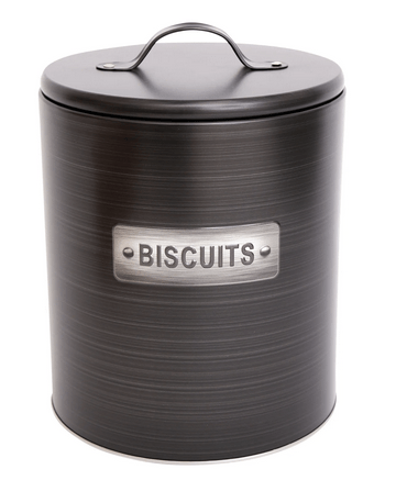 Black & Silver Biscuit Tin - Price Crash Furniture