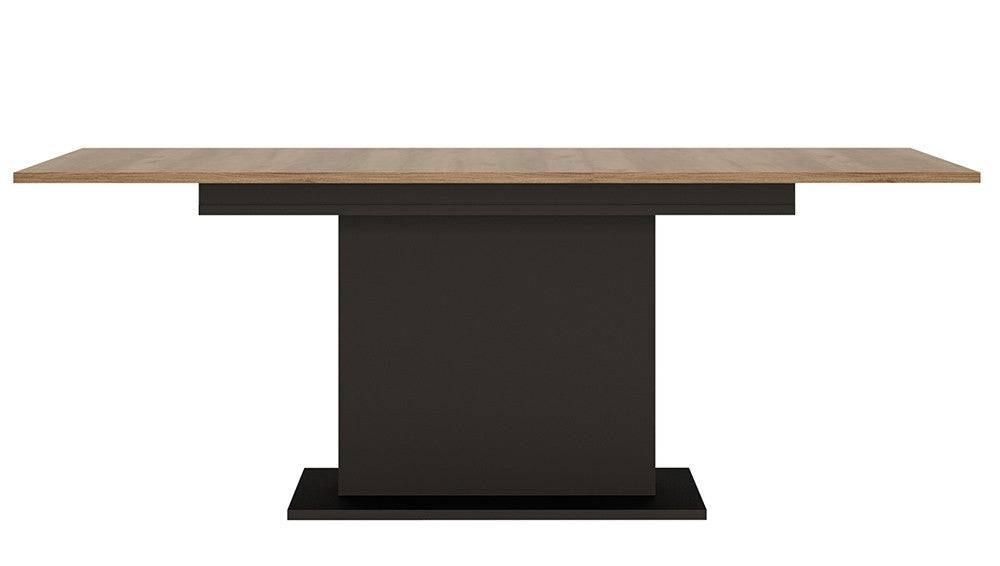 Brolo Extending Dining Table 160-200cm Walnut And Dark Panel Finish - Price Crash Furniture