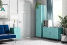 Cache 2 Door Metal Locker Accent Cabinet in Mint by Dorel Novogratz - Price Crash Furniture