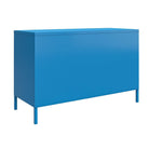 Cache 2 Door Metal Locker Accent Cabinet Short in Blue by Dorel Novogratz - Price Crash Furniture