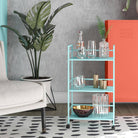 Cache Metal Rolling Cart Drinks Trolley in Mint by Dorel Novogratz - Price Crash Furniture