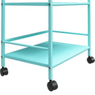 Cache Metal Rolling Cart Drinks Trolley in Mint by Dorel Novogratz - Price Crash Furniture