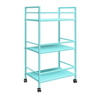 Cache Metal Rolling Cart Drinks Trolley in Mint by Dorel Novogratz - Price Crash Furniture