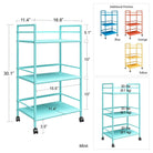 Cache Metal Rolling Cart Drinks Trolley in Mint by Dorel Novogratz - Price Crash Furniture