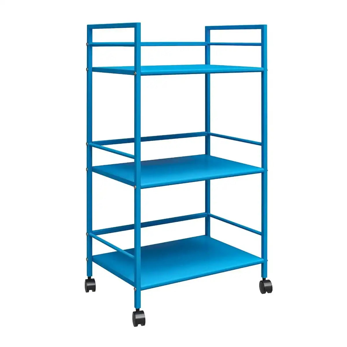 Cache Metal Rolling Cart Drinks Trolley in Blue by Dorel Novogratz - Price Crash Furniture