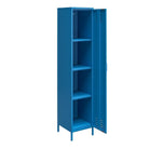 Cache Single Metal Locker Storage Cabinet in Blue by Dorel Novogratz - Price Crash Furniture