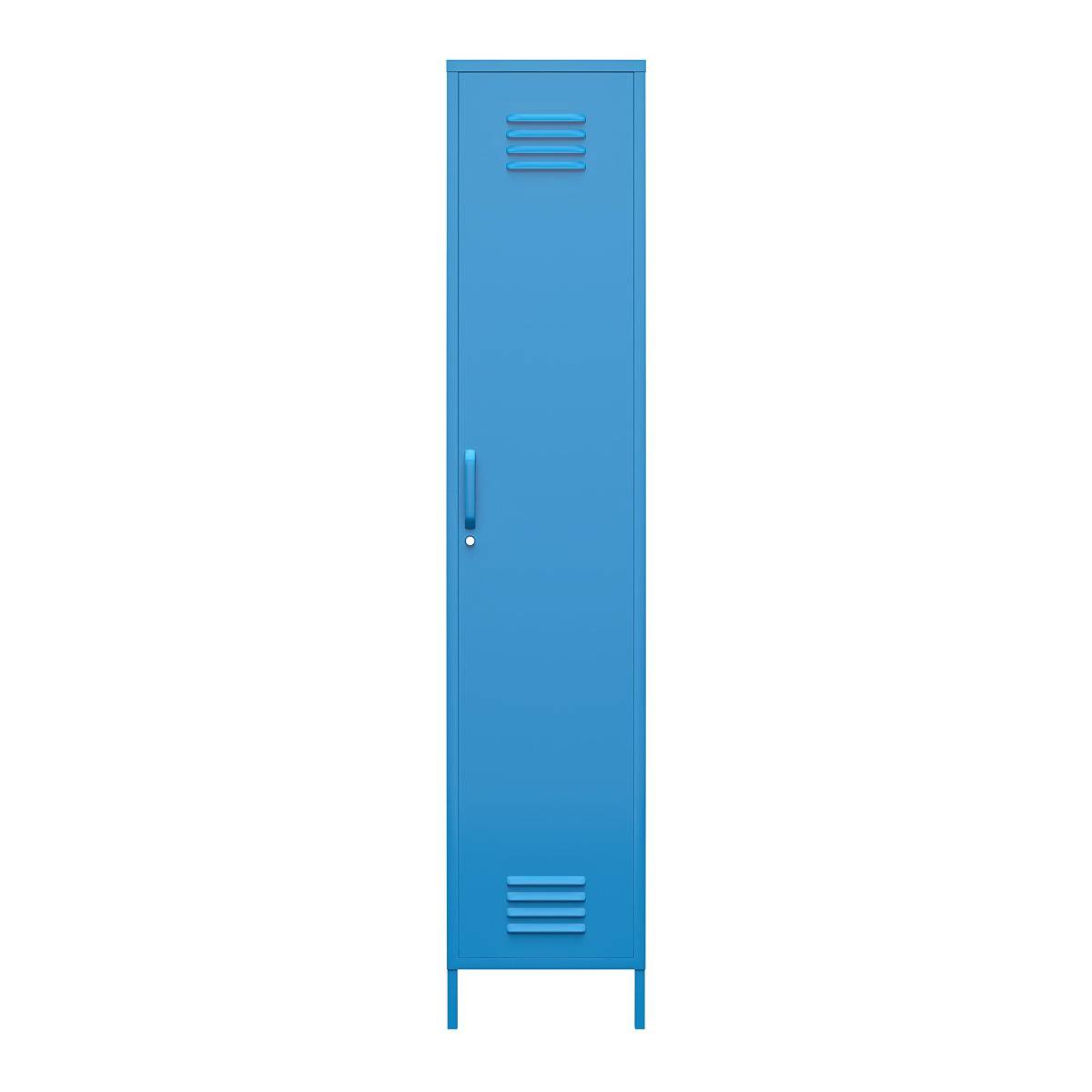 Cache Single Metal Locker Storage Cabinet in Blue by Dorel Novogratz - Price Crash Furniture