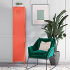 Cache Single Metal Locker Storage Cabinet in Mint by Dorel Novogratz - Price Crash Furniture