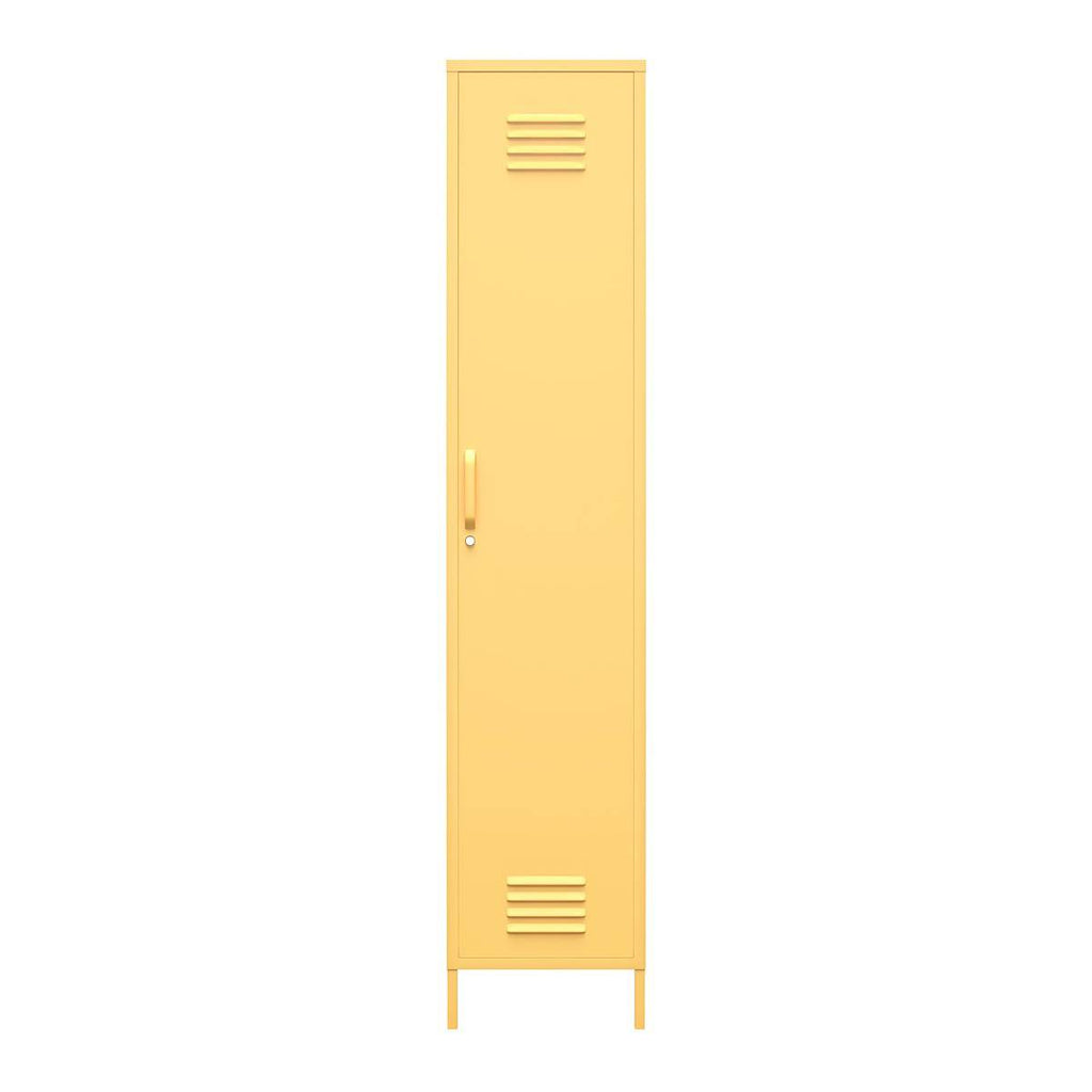 Cache Single Metal Locker Storage Cabinet in Orange by Dorel Novogratz - Price Crash Furniture