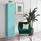 Cache Single Metal Locker Storage Cabinet in Yellow by Dorel Novogratz - Price Crash Furniture