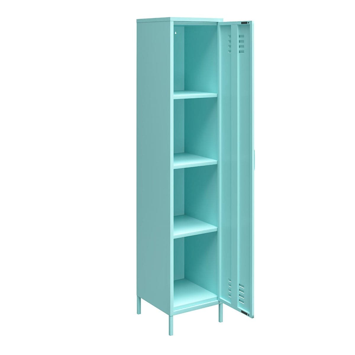 Cache Single Metal Locker Storage Cabinet in Yellow by Dorel Novogratz - Price Crash Furniture