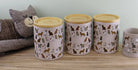 Ceramic Cat Design Tea,Coffee & Sugar Canisters - Price Crash Furniture