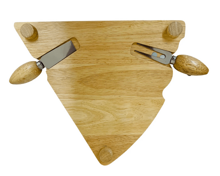 Cheeseboard Wedge Shape with Mouse Knives - Price Crash Furniture