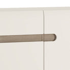 Chelsea 1 Drawer 2 Door 109.5cm Sideboard in White Gloss with Truffle Oak - Price Crash Furniture