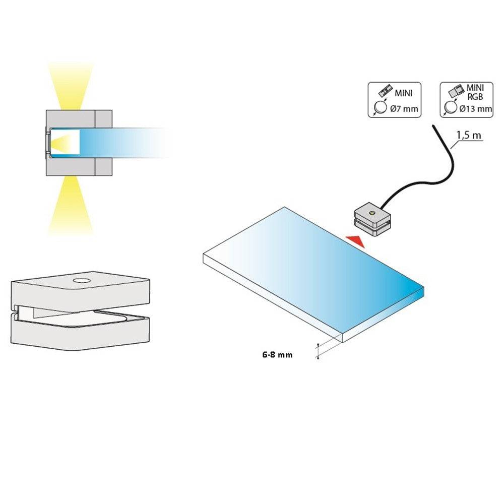 Clips Dojo 3D 2 Piece Lighting Kit with Foot Switch for Toledo Furniture - Price Crash Furniture