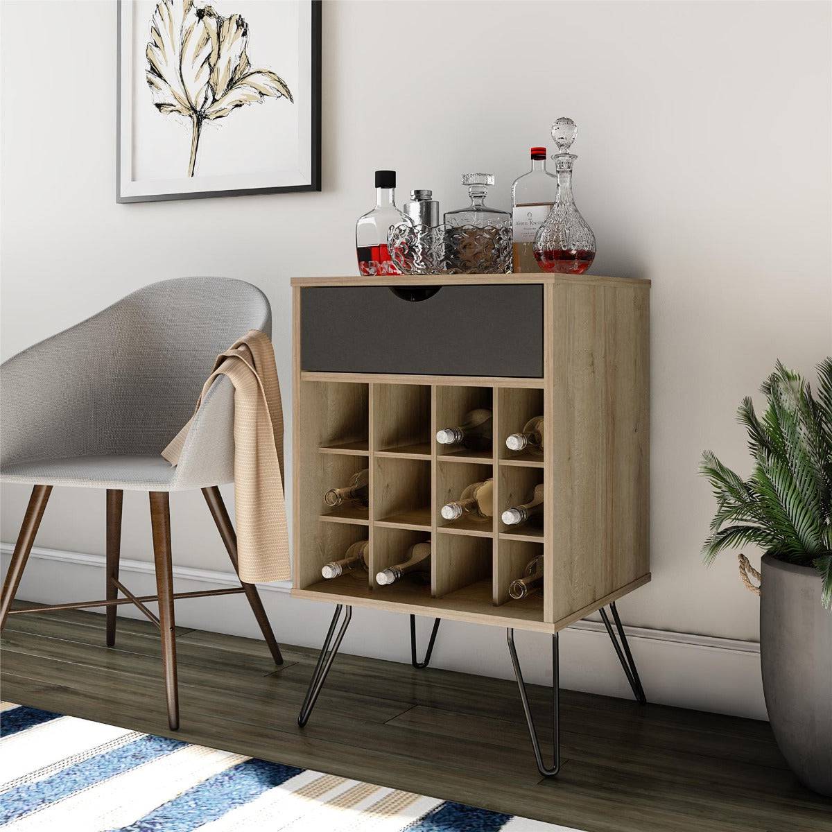 Concord Beverage Storage Stand in Natural by Dorel - Price Crash Furniture