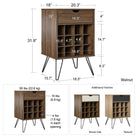 Concord Beverage Storage Stand in Walnut by Dorel - Price Crash Furniture