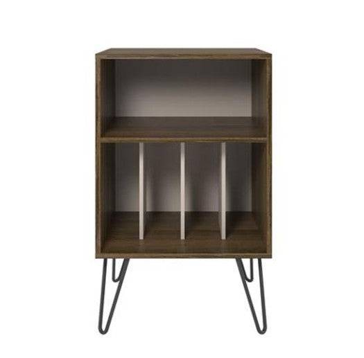 Concord Turntable Stand Bookcase in Brown Oak by Dorel - Price Crash Furniture