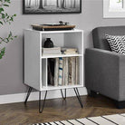 Concord Turntable Stand Bookcase in White by Dorel - Price Crash Furniture